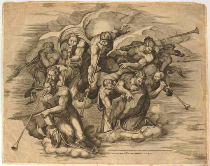 'michel angel-dernier jugement ange trompette