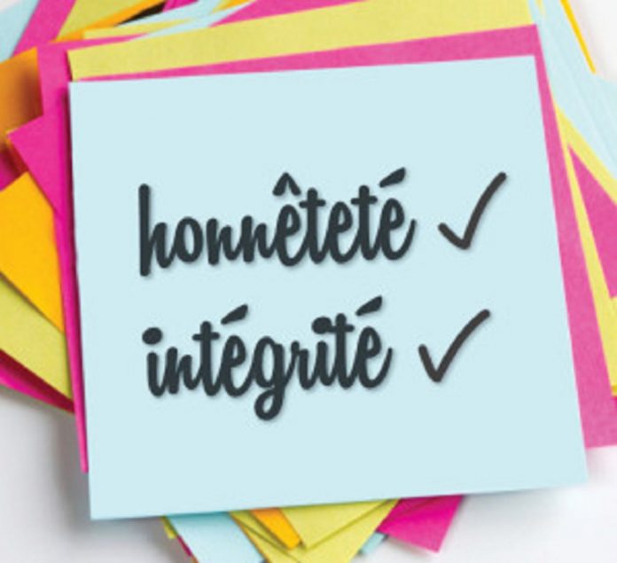 Honnêteté - intégrité