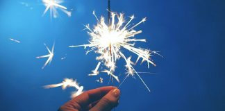 Bonne année venant du ciel