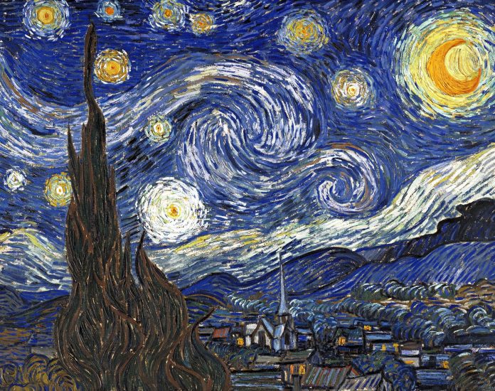 starry-night-canvas-vincent-van-gogh-new-1889 - Une Symphonie