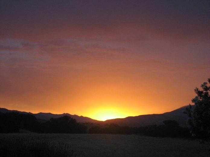 magnifique coucher de soleil